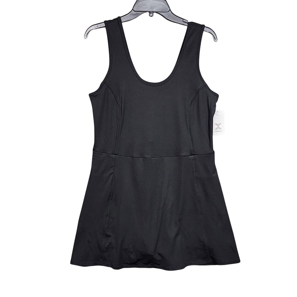 Xersion Quick Dri Active Dress Sleeveless Black Size PL Petite Large Tennis Golf